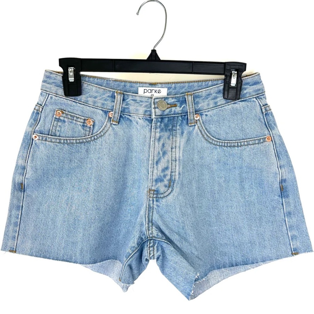 Parke Women's Light Blue Denim Shorts, NEW without Tags